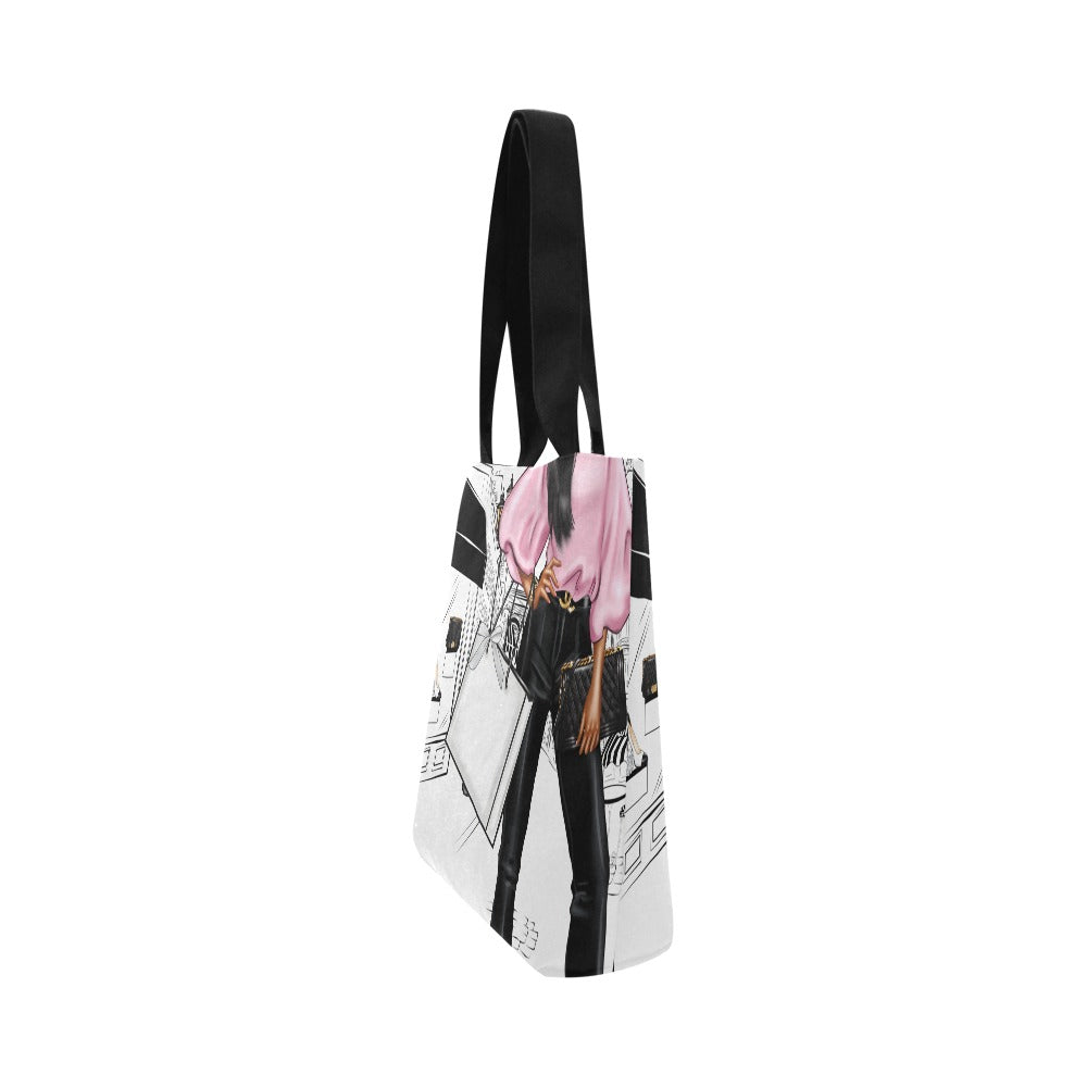 Walk In Paris V Canvas Tote Bag (Model 1657)