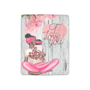 I Love You Mom Daughter Blanket Ultra-Soft Micro Fleece Blanket 30''x40''