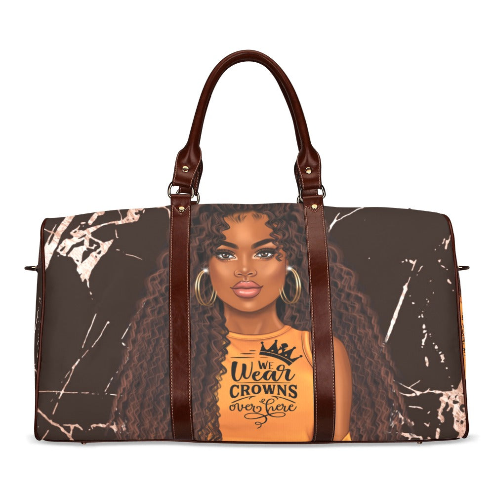 We Wear Crowns Bag Waterproof Travel Bag/Large (Model 1639)
