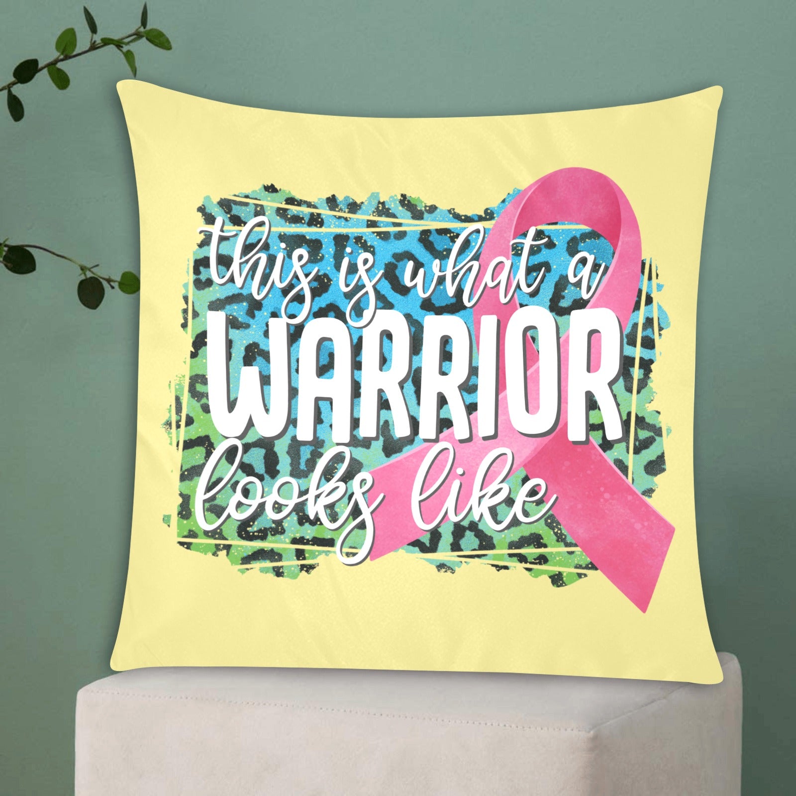 This is What a Warrior Looks Like Pillow Case Custom Pillow Case 20"x20" (one side) No Zipper