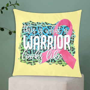 This is What a Warrior Looks Like Pillow Case Custom Pillow Case 20"x20" (one side) No Zipper