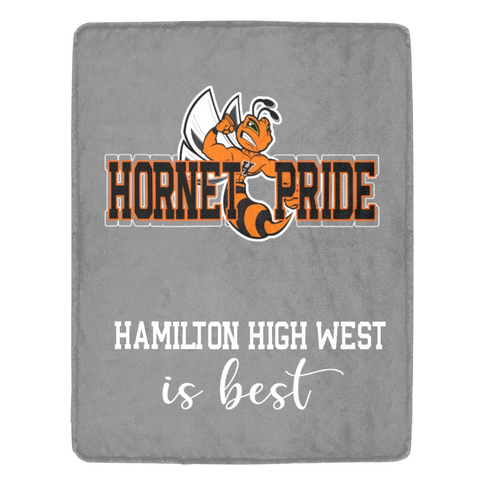 Hornet Pride Grey Blanket Ultra-Soft Micro Fleece Blanket 54"x70"