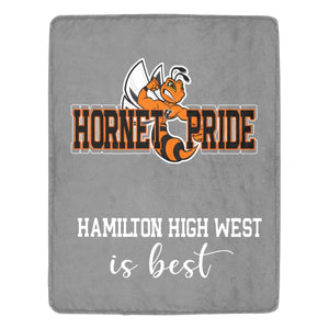 Hornet Pride Grey Blanket Ultra-Soft Micro Fleece Blanket 54"x70"