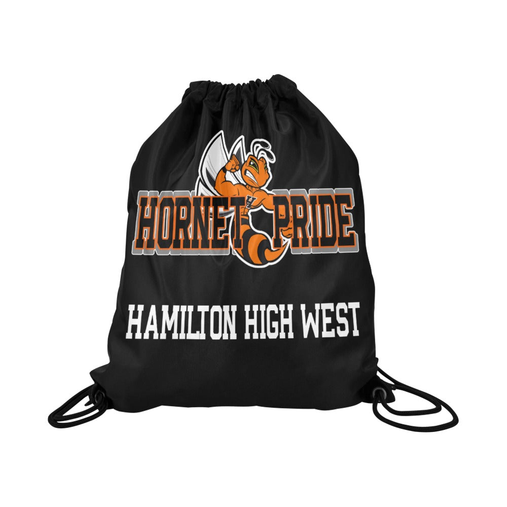 Hornet Pride Black drawstring Bag Large Drawstring Bag Model 1604 (Twin Sides)  16.5"(W) * 19.3"(H)