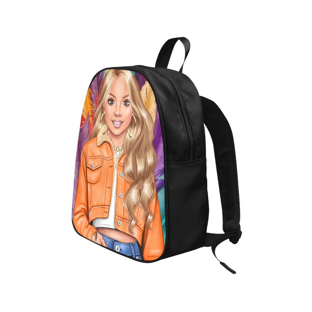 Colorfully Me IV Fabric School Backpack (Model 1682) (Medium)