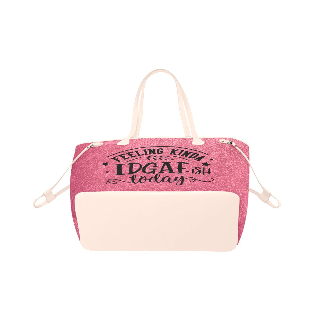 Feeling Kinda IDGAF-ish Clover Canvas Tote Bag (Model 1661)