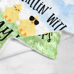 Chillin' With My Peeps Ultra-Soft Micro Fleece Blanket 60"x80"