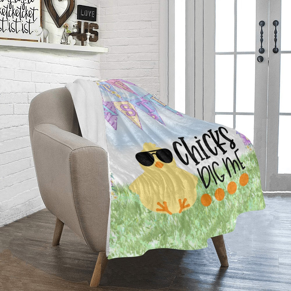 Chicks Dig Me 30x40 Ultra-Soft Micro Fleece Blanket 30''x40''