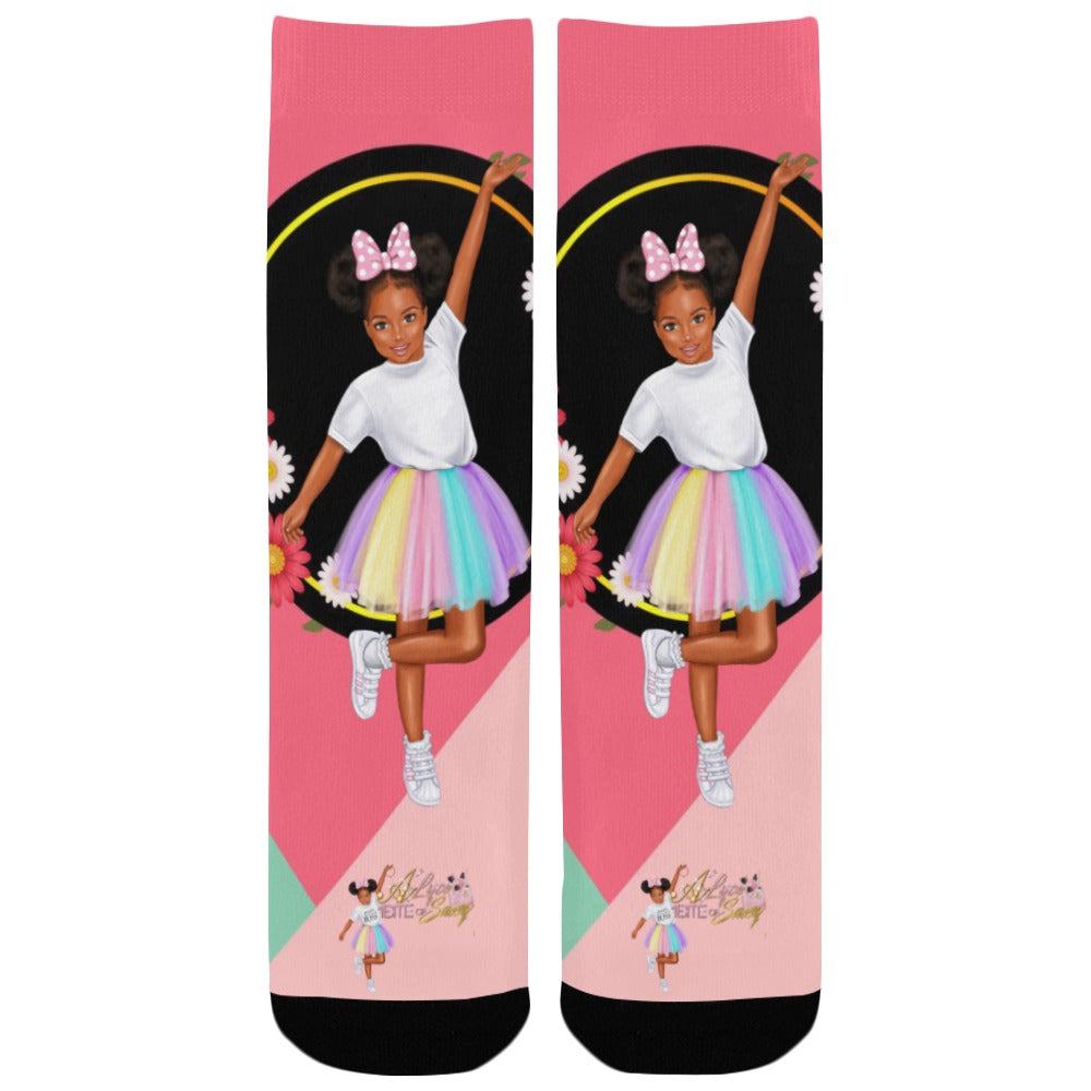 Alyce 1Bite of Sassy Socks Pastel TuTu Custom Socks for Kids