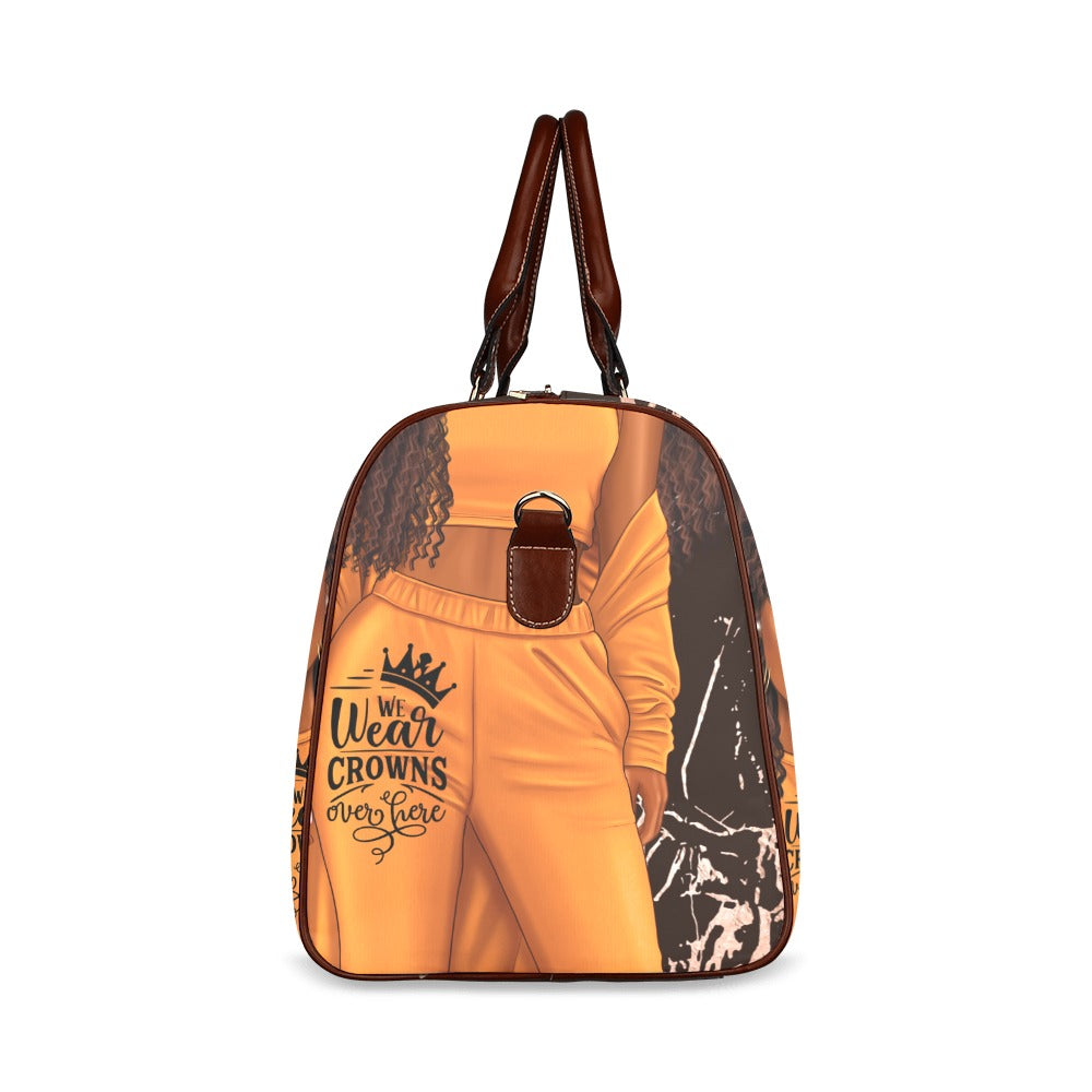 We Wear Crowns Bag Waterproof Travel Bag/Large (Model 1639)
