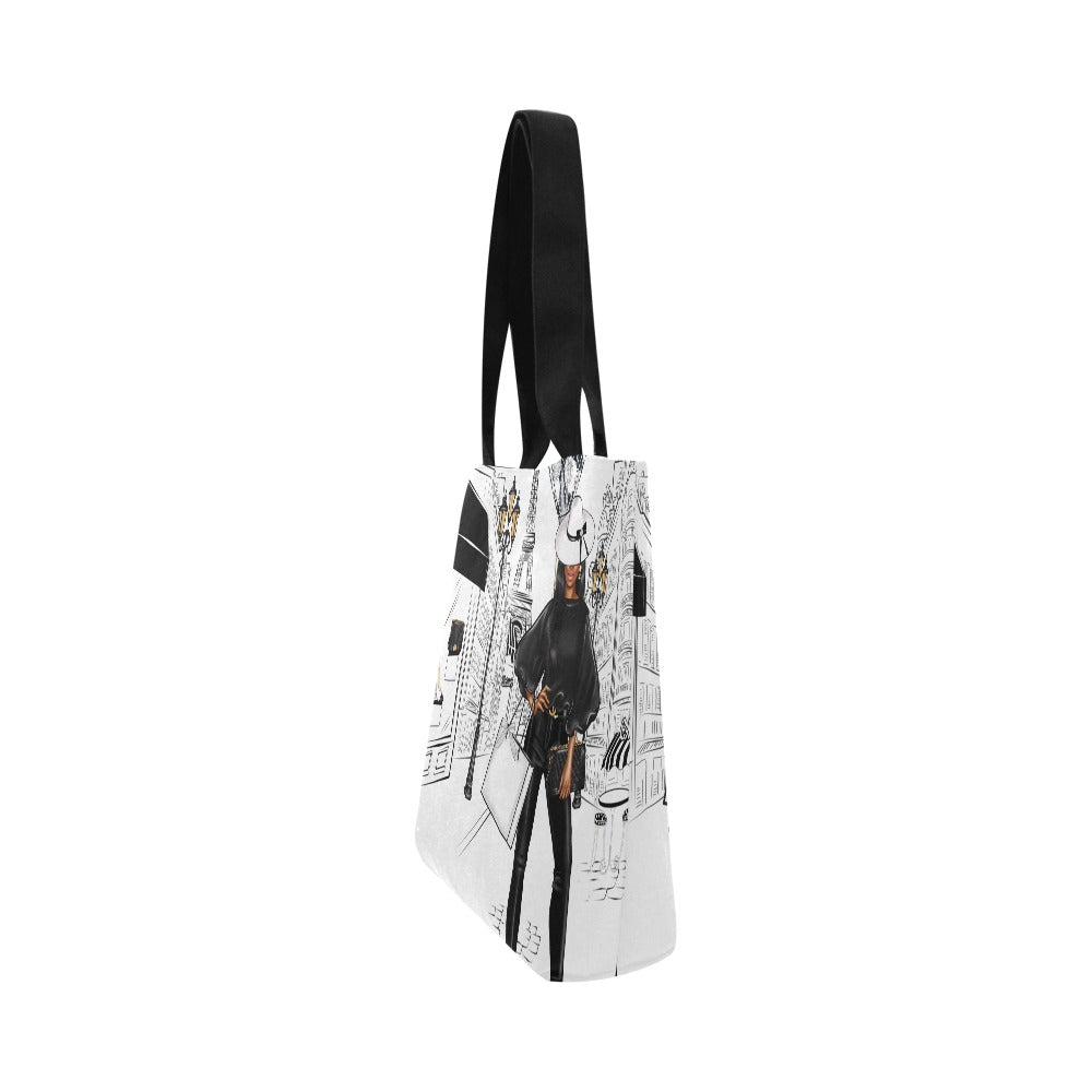 Walk In Paris III Canvas Tote Bag (Model 1657)