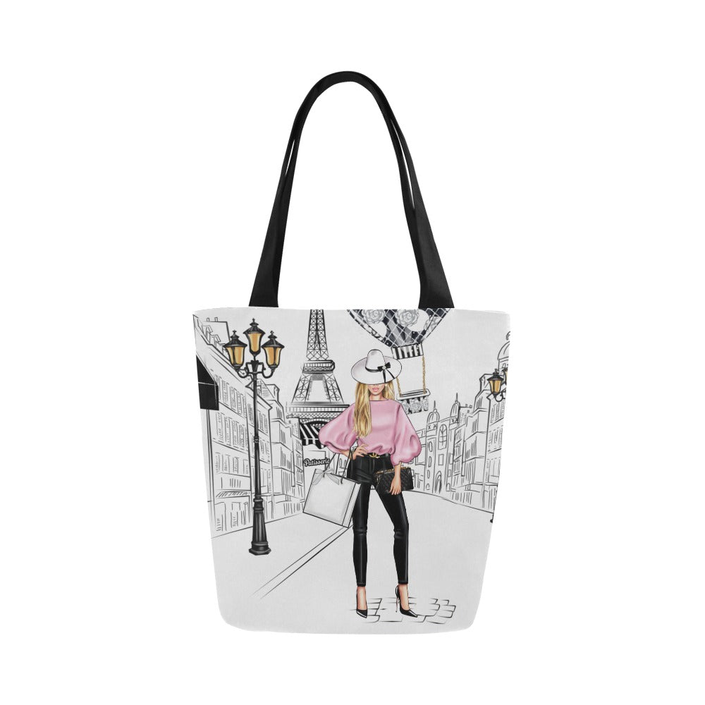 Walk In Paris IV Canvas Tote Bag (Model 1657)