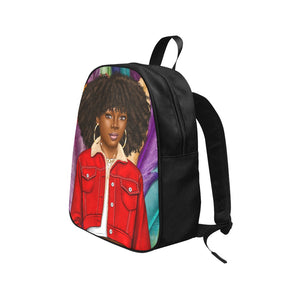 Colorfully Me I Fabric School Backpack (Model 1682) (Medium)