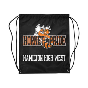 Hornet Pride Black drawstring Bag Large Drawstring Bag Model 1604 (Twin Sides)  16.5"(W) * 19.3"(H)