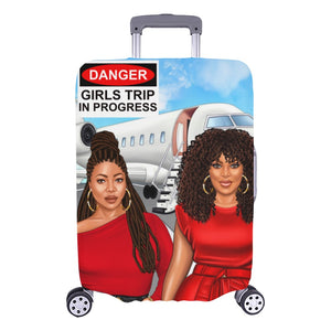 Danger Girls Trip I Red Luggage Cover/Large 26"-28"