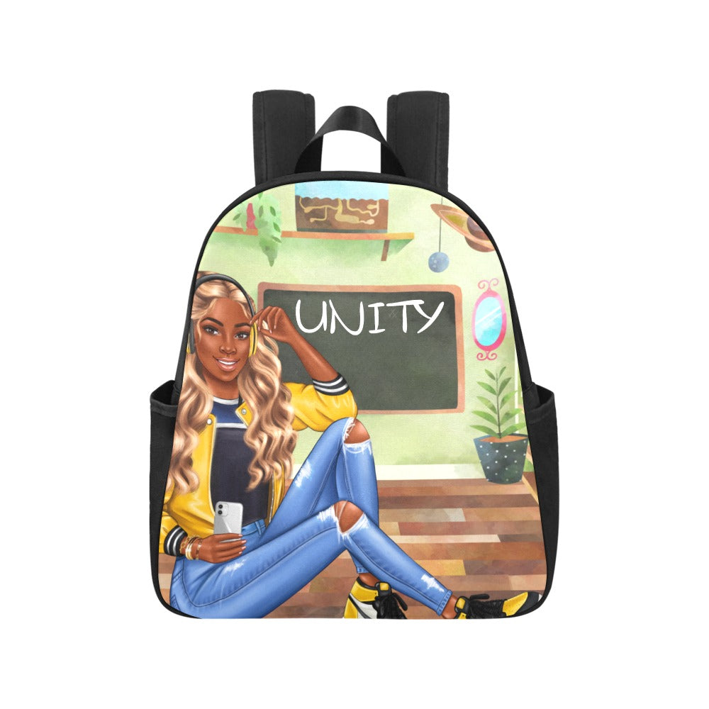 Unity Bookbag Multi-Pocket Fabric Backpack (Model 1684)