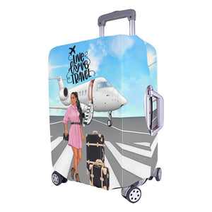 Live Love Travel II Luggage Cover/Large 26"-28"